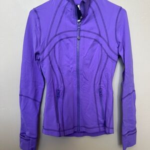 Purple Lululemon athletica zip jacket. Size 6